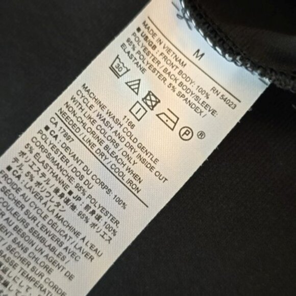 Banana Republic Women's Blouse Size Medium Black Cascading Neckline Long Sleeves - Picture 10 of 12